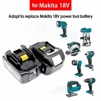 Nauja Makita 18V 6.0 Ah Bateriją už Makita BL1880 BL1860 BL1830 Už Grandininiai Elektriniai Gręžimo 18650 Ličio Baterija