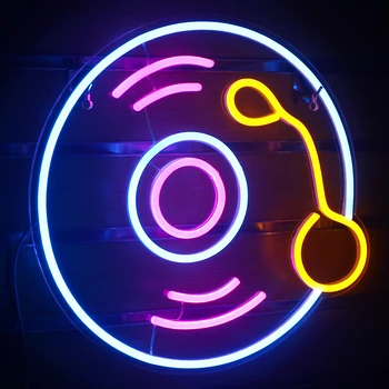 Wanxing Neoninis Ženklas Studio DJ Įrašyti LED Lempos Šalies Klubas Pub Miegamasis Šviesos Juostą, Pritaikytą Arcade Meno, Muzikos, Kambario Sienų Apdaila