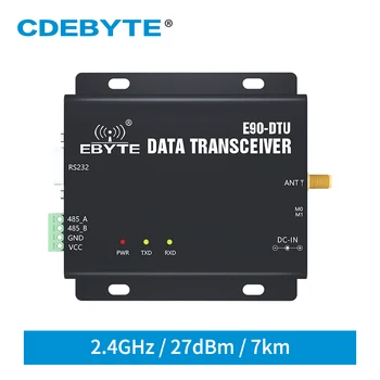 CDEBYTE E90-DTU(2G4L27) Naujas LoRa Belaidžio skaitmeninio radijo ryšio 2,4 GHz 27dbm 500mW RS232/RS485 vietinio eismo per sieną FEC 7km LoRa Ryšio modulis