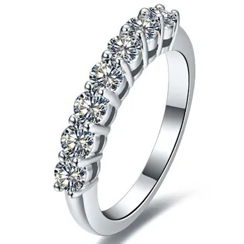 0.7 karatų SONA Imituojant akmens Infinity vestuviniai žiedai moterų,vestuvių juostas,sterlingas sidabro žiedai Lašas Laivybos