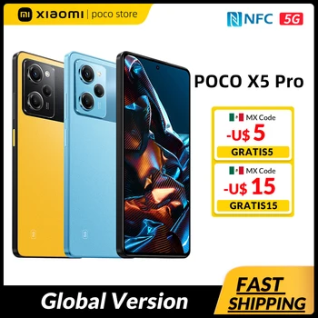 Pasaulinė Versija POCO X5 Pro 5G Išmaniojo telefono NFC 128GB/256 GB Snapdragon 778G 120Hz 6.67