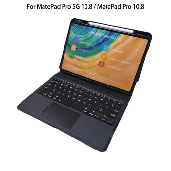 Wireless Touch Keyboard Tablet Atveju, Huawei MatePad Pro 10.8 2019 2021 PU Odos dėklas su Pen Lizdas MatePad Pro 5G 10.8