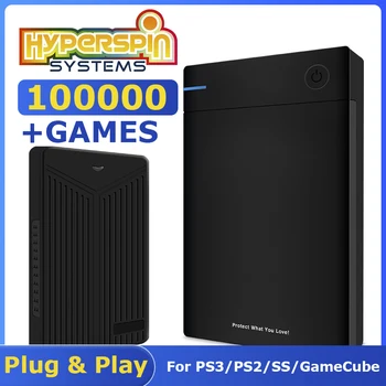 Hyperspin HDD Win 7/8/10 Išorės Nešiojamas Kietasis Diskas Vidinis in100000 Šviesą grąžinantys Žaidimai PS3/PS2/PS1/SS/WII/N64/GameCube/X BOX