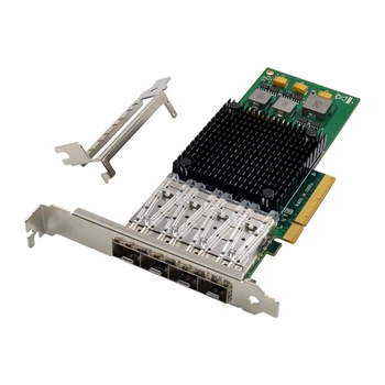 PCIE X8 BCM57840 Serverio Tinklo plokštė ST7322 Broadcom NetXtreme 4XSFP+Optinio Pluošto LC 10 Gigabit Ethernet Tinklo plokštė