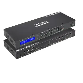TESmart 8x8 HDMI Matricos Paramos 3840x2160@60Hz HDCP 2.2 Smart EDID infraraudonųjų SPINDULIŲ Imtuvas RS232, LAN Port Vaizdo Matrix Switcher