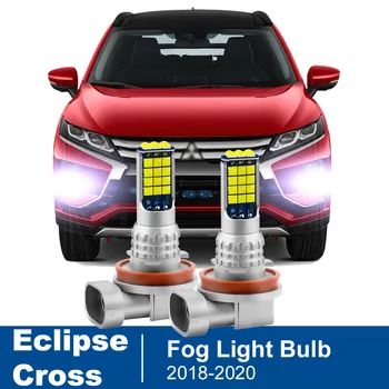 2vnt Led Automobilio Rūko Lempa Mitsubishi Eclipse Kryžiaus 2018 2019 2020 Priekiniai Rūko Lemputės, Automobilių Reikmenys