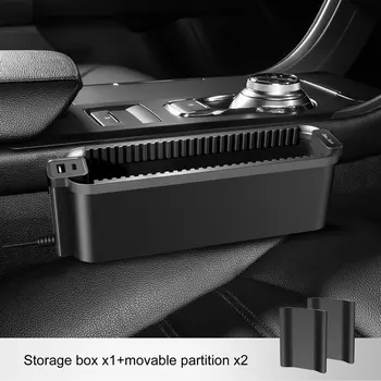 Automobilių Sėdynės Skirtumas Organizatorius Dėžės Universalus Daugiafunkcinis Auto Saugojimo dėžė su Dviguba USB Įkrovimo lizdas Plėsti Vietos Automobilių Priedai