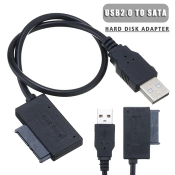 Mayitr 1pc Nešiojamų SATA USB 2.0 Keitiklio Kabelį 480Mbps Didelės Spartos Kietąjį Diską Adapteris Kabeliai, WinXP/Win7/Win10