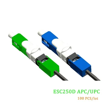 50PCS FTTH ESC250D SC APC & SC UPC Single-Mode Fiber Optic Greita Jungtis (FTTH SM Regos Greitas Jungtis