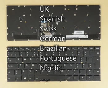 Jungtinės KARALYSTĖS, ispanijos, Šveicarijos, vokietijos, Brazilijos, portugalijos Šiaurės Klaviatūra Lenovo Ideapad Yoga 5 pro, 910-13ikb / stiklas, LCM16A1 Apšvietimu
