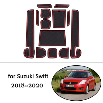 už Suzuki Swift ZC33S 2018 2019 2020 Guma, neslystantis Kilimėlis, Durų Groove Taurės Telefono ragelyje Vartų Angą Pagalvėlė Miestelyje Automobilių Reikmenys