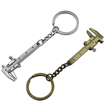 Nešiojamų Mini Suportas Įrankiai, Raktų Žiedas Lydinio Vernier Suportas Key Chain Suportai Matavimo Matavimo Priemonių Puošyba, Valdovų 0-40mm