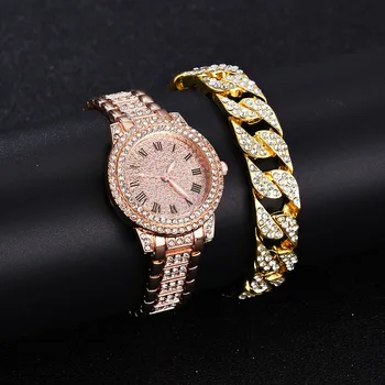 Diamond Moterų Laikrodžiai, Aukso Žiūrėti Ponios Riešo Žiūrėti Prabanga Kalnų Krištolas Unisex Apyrankę Laikrodžiai Moterų Laikrodis Relogio Feminino