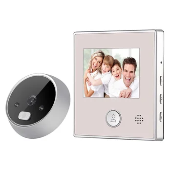 2.8 colių LCD Spalvotas Ekranas Skaitmeninis Doorbell 120 Laipsnių Durys Akių Elektroninių Durų Akutė Kamera Viewer Smart Durų Bell Namų