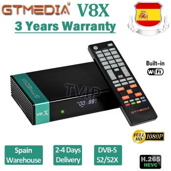 Karšto pardavimo Full HD Gtmedia V8X DVB-S2X Palydovinis Imtuvas Built-in WIFI Pat, kaip Gtmedia V9 Premjero V7 HD H. 265 1080P Jokių app
