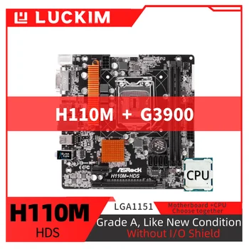 Restauruotas H110M-HDS Plokštė LGA1151 G3900 Nustatyti Rinkinys su Procesoriumi