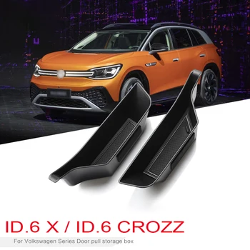 Durų Rankena Laikymo Dėžutė 2021 m. 2022 m. VW ID.6 X CROZZ Keleivių Organizatorius Laikiklis Dėklas Dėžutė Automobilių Reikmenys Volkswagen ID6