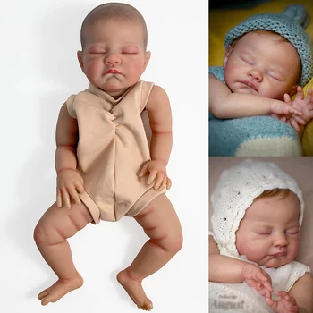 20inch 50cm Jau Dažytos Lėlės Reborn Dalys rugpjūčio Miega Kūdikis 3D Tapyba su Matomas Venų Medžiaga Įstaigos Įtraukti