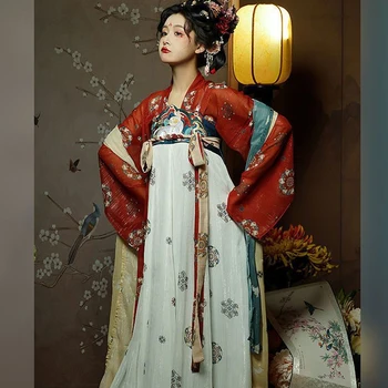 Kinijos Hanfu Moterų Suknelė Nustatyti Kinijos Tautinių Rūbų Fėja Baigimo Cosplay Mados Retro Elegantiškas Puošnus Nemokamas Pristatymas