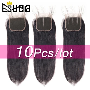 Peru Tiesiai Pigūs Nėrinių Uždarymo 4×4 5×5 Nėriniai Priekinio Uždarymo Didmeninės Kainos Remy Human Hair Šveicarijos Nėrinių Uždarymo Pre-Nupeštos