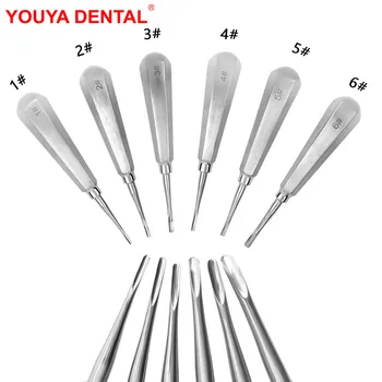 1pcs Dantų Liftas Nerūdijančio Plieno Danties Ištraukimo Įrankiai Stright Kreivų Dantų Šaknų Liftas Lab Odontologijos, Chirurginės Priemonės