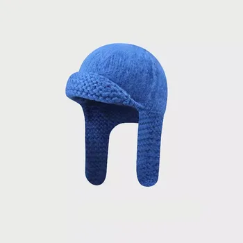 Skrybėlę su earflaps beanies ushanka moteriškos Žieminės kepurės vyrams rusijos skrybėlę naujas 2023 elegantiškas moteris prabanga panama megzti skrybėlę, Žvejybos