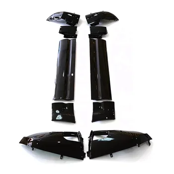 Atnaujinti gloss black edition skydelio apdaila priekinio ir galinio bamperio wrap kampas durų kūno rinkinys, skirtas 