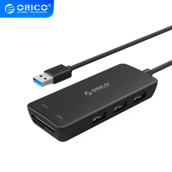 ORICO H3Ts-U3 Nešiojamas daugiafunkcinis pasyvus USB3.0 card reader centras Su Sd/Tf Kortelių Skaitytuvas Atminties Kortelių Skaitytuvas Adapteris